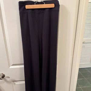 NWT 3X Eileen Fisher navy wide-leg jersey pants